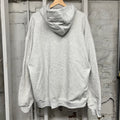 Raspberry Hills Brown Script Grey Hoodie Sz L