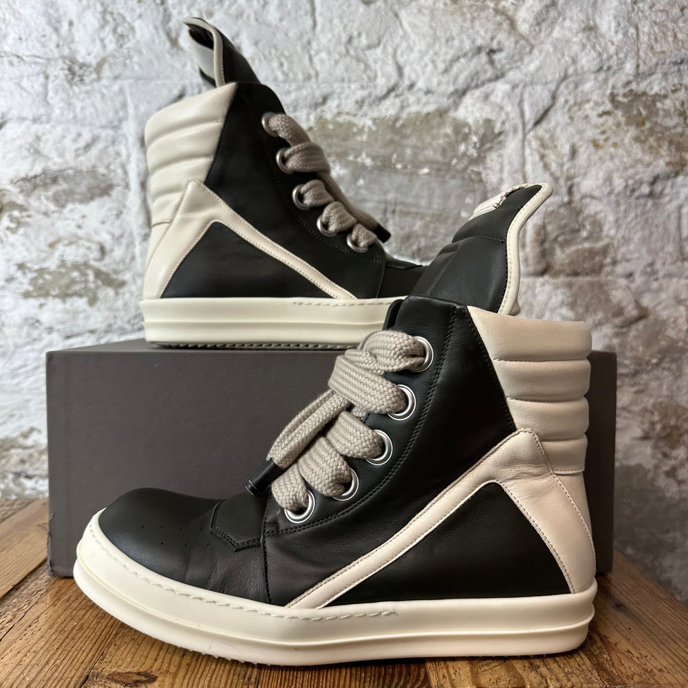 Rick Owens Geobasket Forest Milk Sneaker Sz 10 (43)