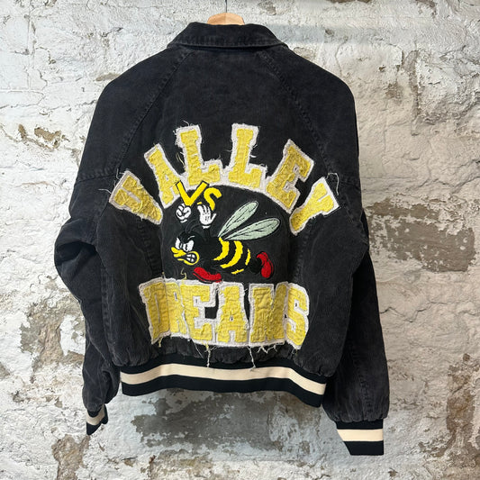 Vale Angry Bee Black Corduroy Jacket