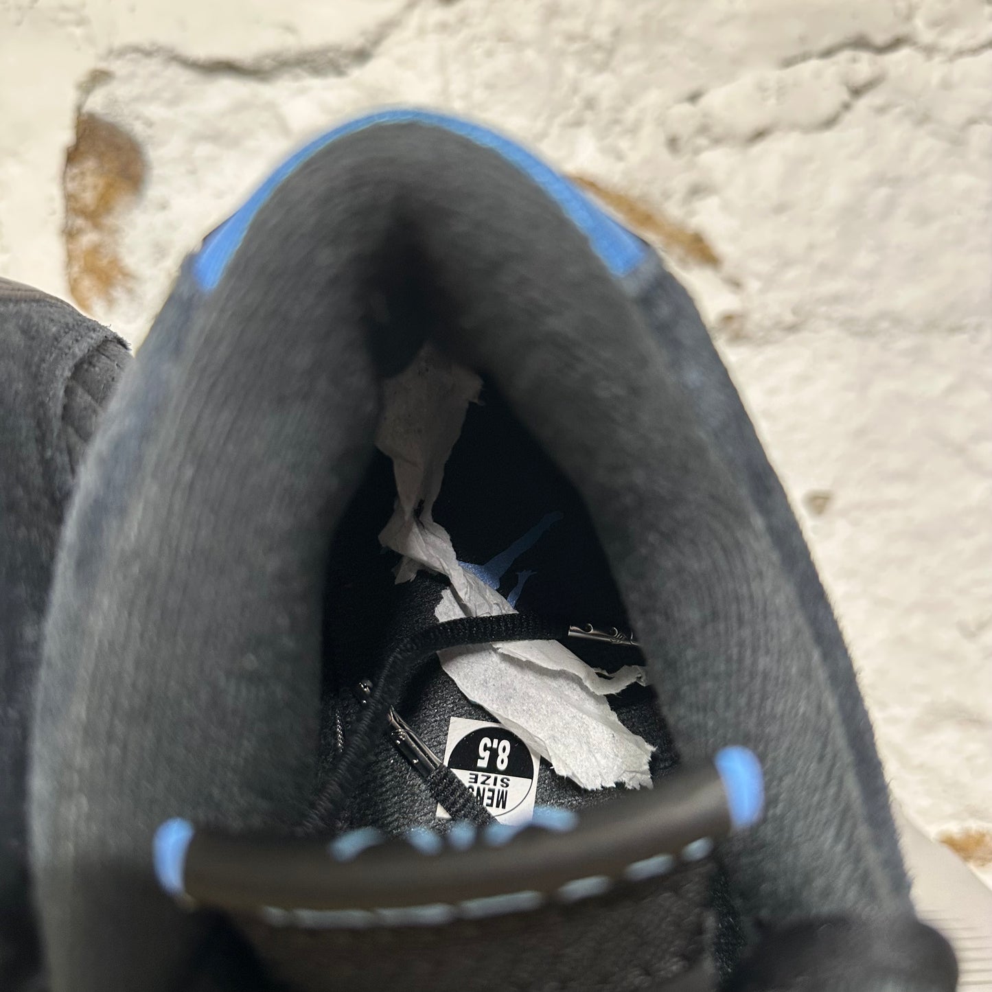 Air Jordan 14 Black University Blue Sz 8.5