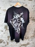 Hellstar White Inner Peace T-shirt Black Purple Sz M DS