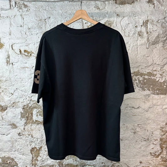 Amiri Velour Spell T-shirt Black Sz M