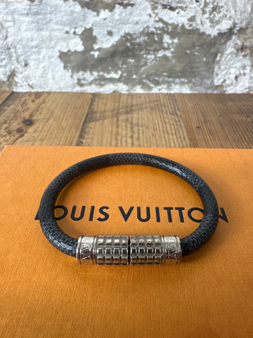 Louis Vuitton Damier Graphite Digit Bracelet W/ Box