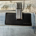 Amiri MX1 Black White Tie Dye Blue Denim Jeans Sz 34