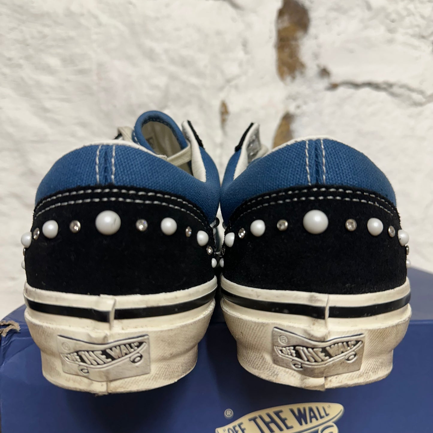 Vans LX Old Skool 36 Pearlized Black Navy Sz 8