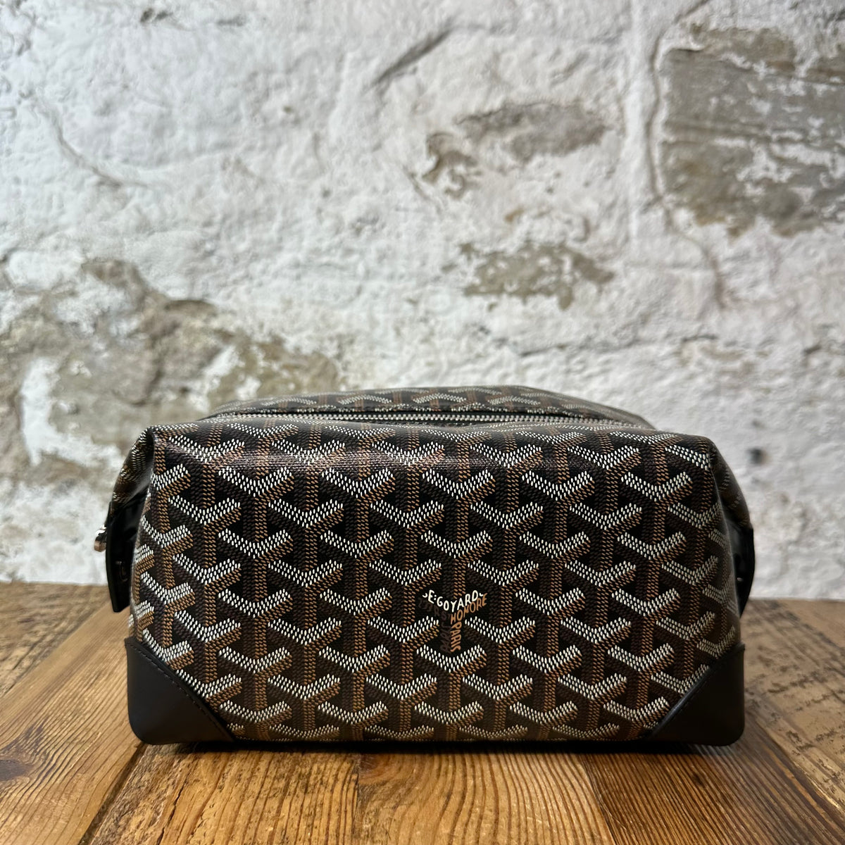 Goyard Boeing 25 Brown Monogram Toilet Bag
