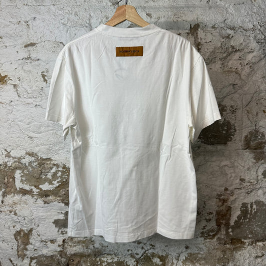 Louis Vuitton House White T-Shirt Sz L