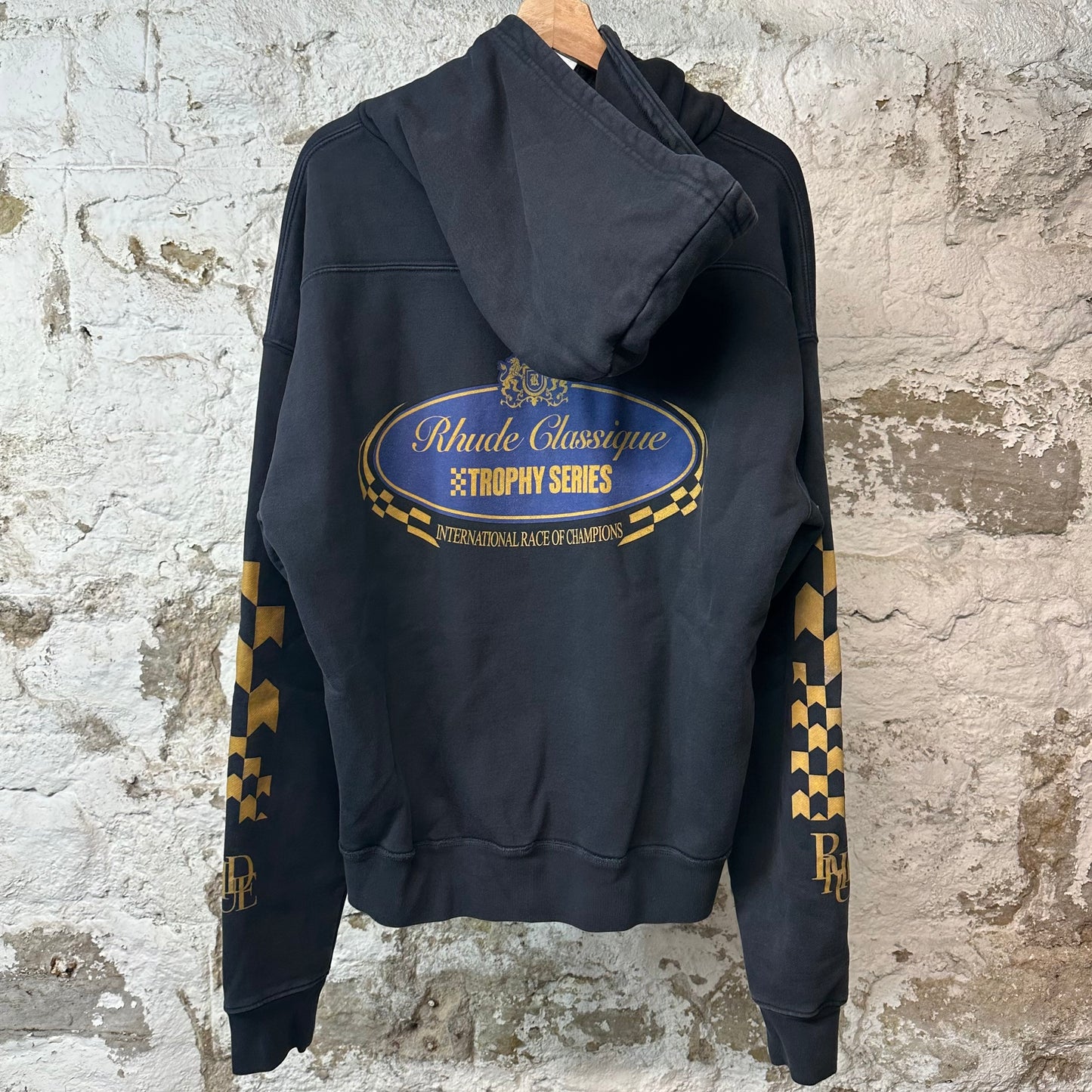 Rhude Trophy Series Hoodie Navy Sz S