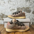 Lanvin Curb Black White Lace Pink Sneaker Sz 6.5 (39)