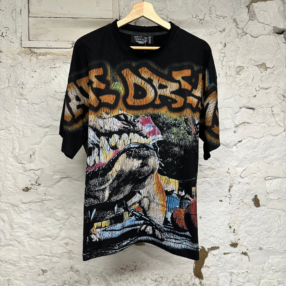 Vale Mad Dog Black T-Shirt Sz XL