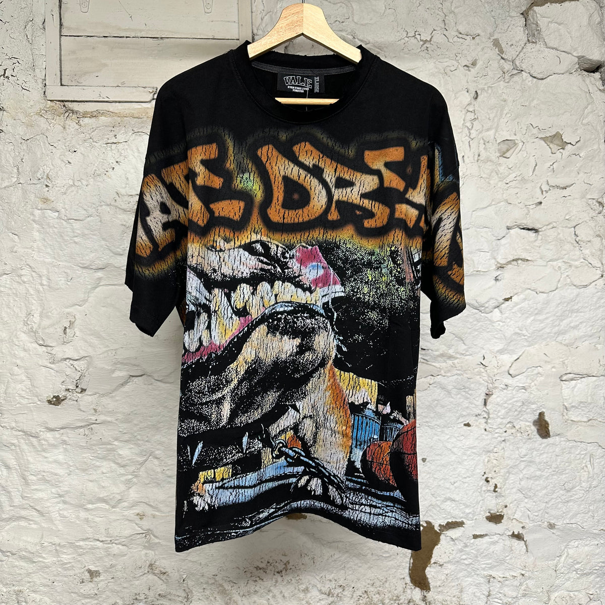 Vale Mad Dog Black T-Shirt Sz XL