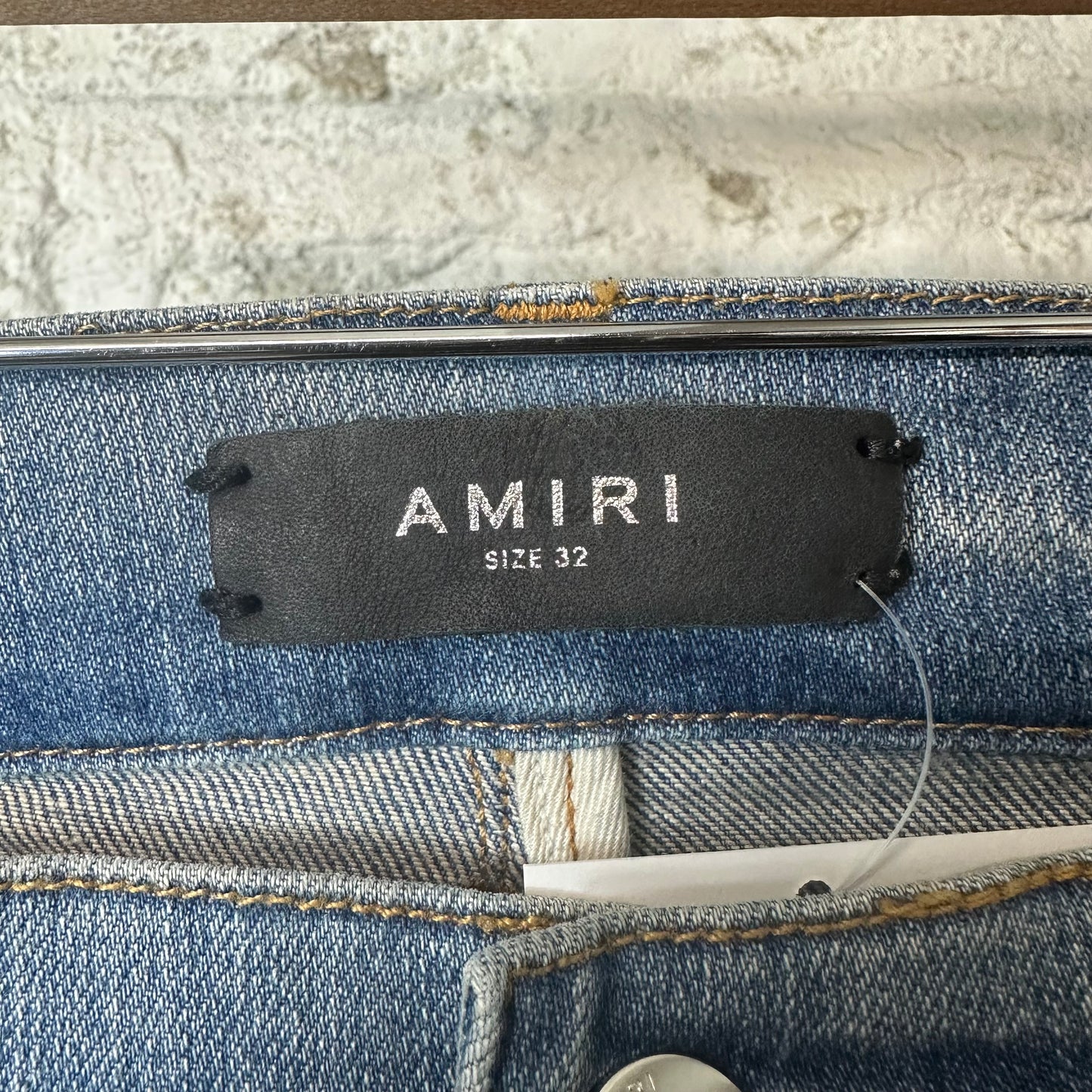 Amiri MX1 Blue Tie Dye Blue Denim Jeans Sz 32