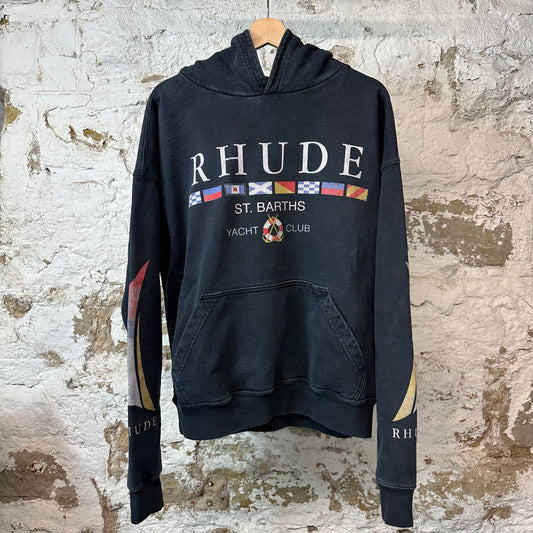 Rhude Yacht Club Hoodie Navy Sz XS