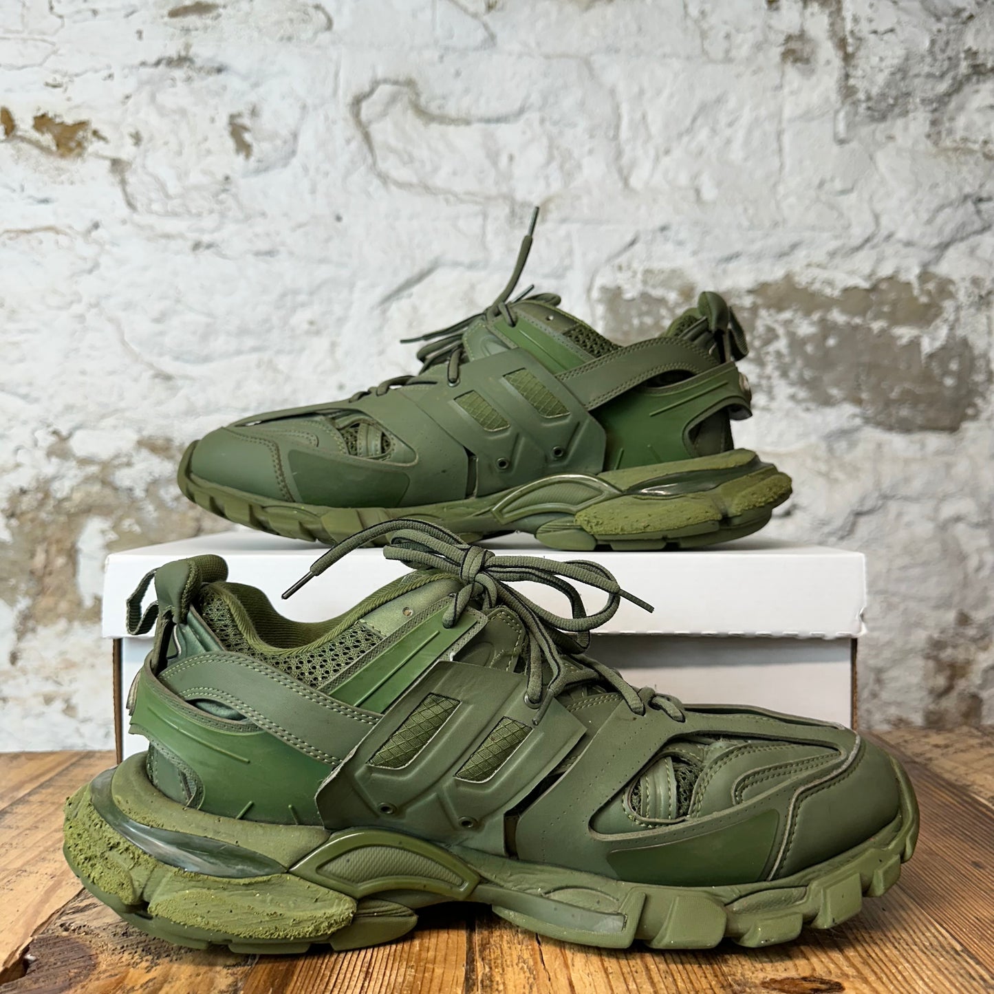 Balenciaga Track Runner Triple Green Sneaker Sz 10 (43)