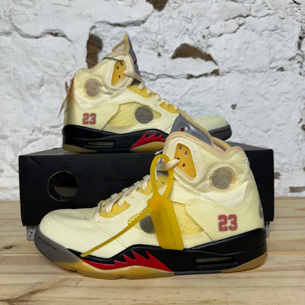 Air Jordan 5 Off-White Sail Sz 8.5 DS