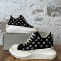Rick Owens Abstract Studded Black Milk Sneaker Sz 6.5 (39)