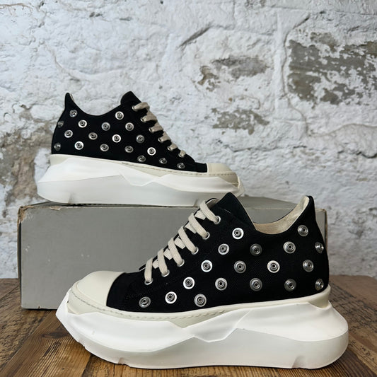 Rick Owens Abstract Studded Black Milk Sneaker Sz 6.5 (39)