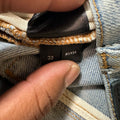 Amiri Cherub Angel Logo Blue Denim Jeans Sz 32