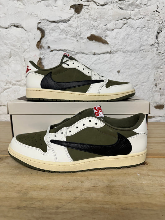 Air Jordan 1 Low Travis Scott Medium Olive Sz 13 DS
