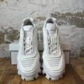 Prada Cloudbust Thunder Triple White Sneaker Sz 9