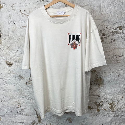 Rhude Crest T-shirt Cream Sz XL