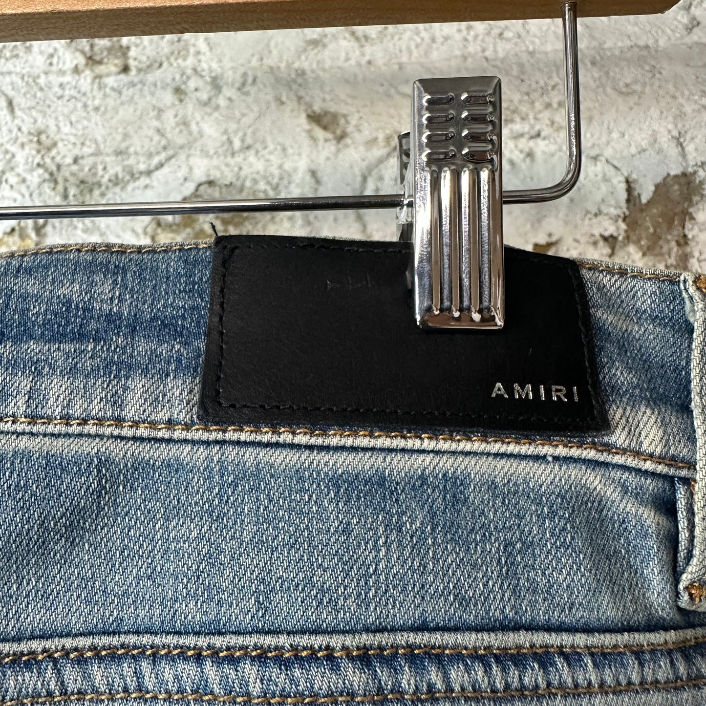 Amiri MX2 Blue Patch Blue Denim Jeans Sz 31