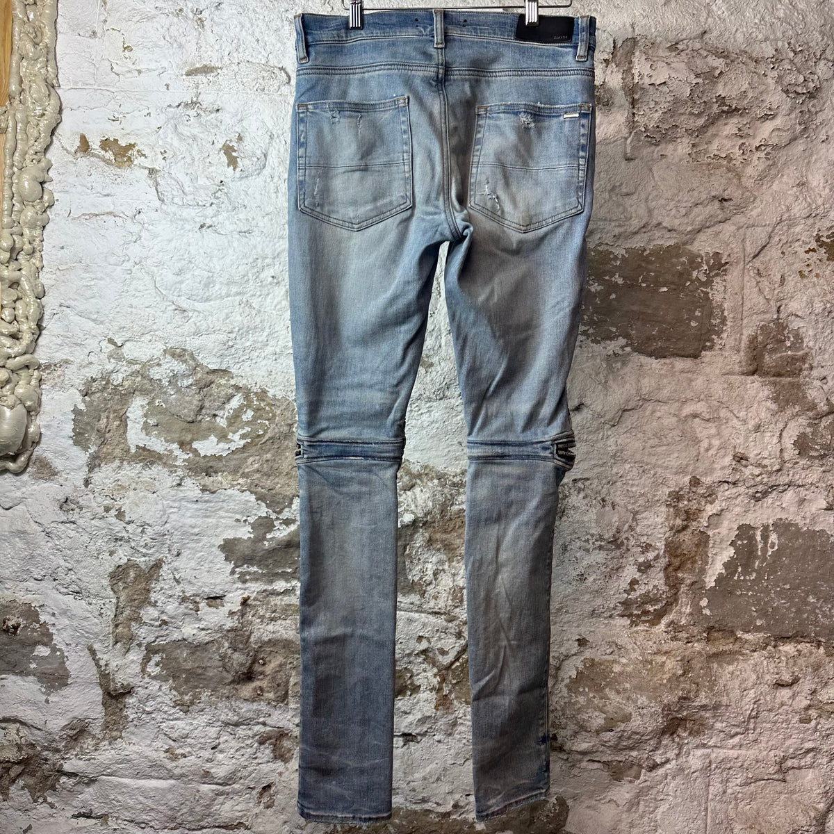 Amiri MX2 Blue Patch Blue Denim Jeans Sz 30