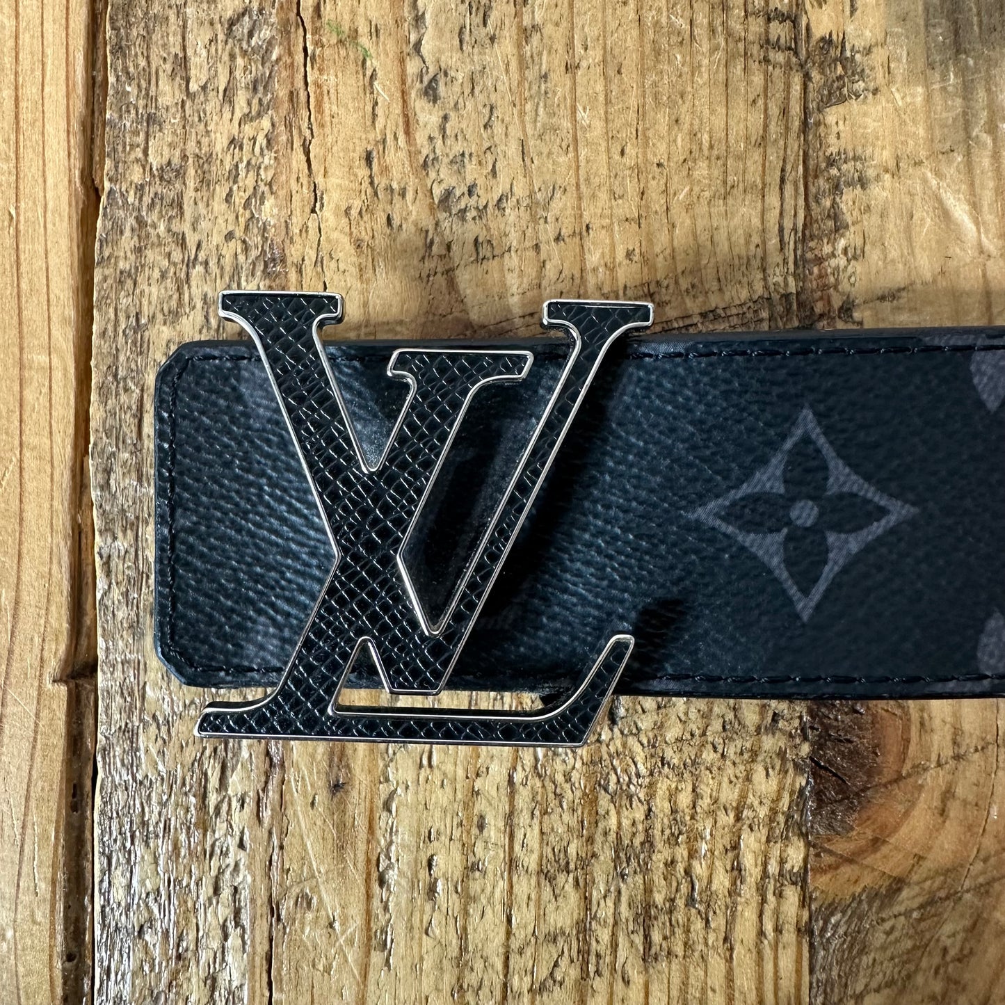 Louis Vuitton Monogram Eclipse Belt Sz (95/38) W/ Box