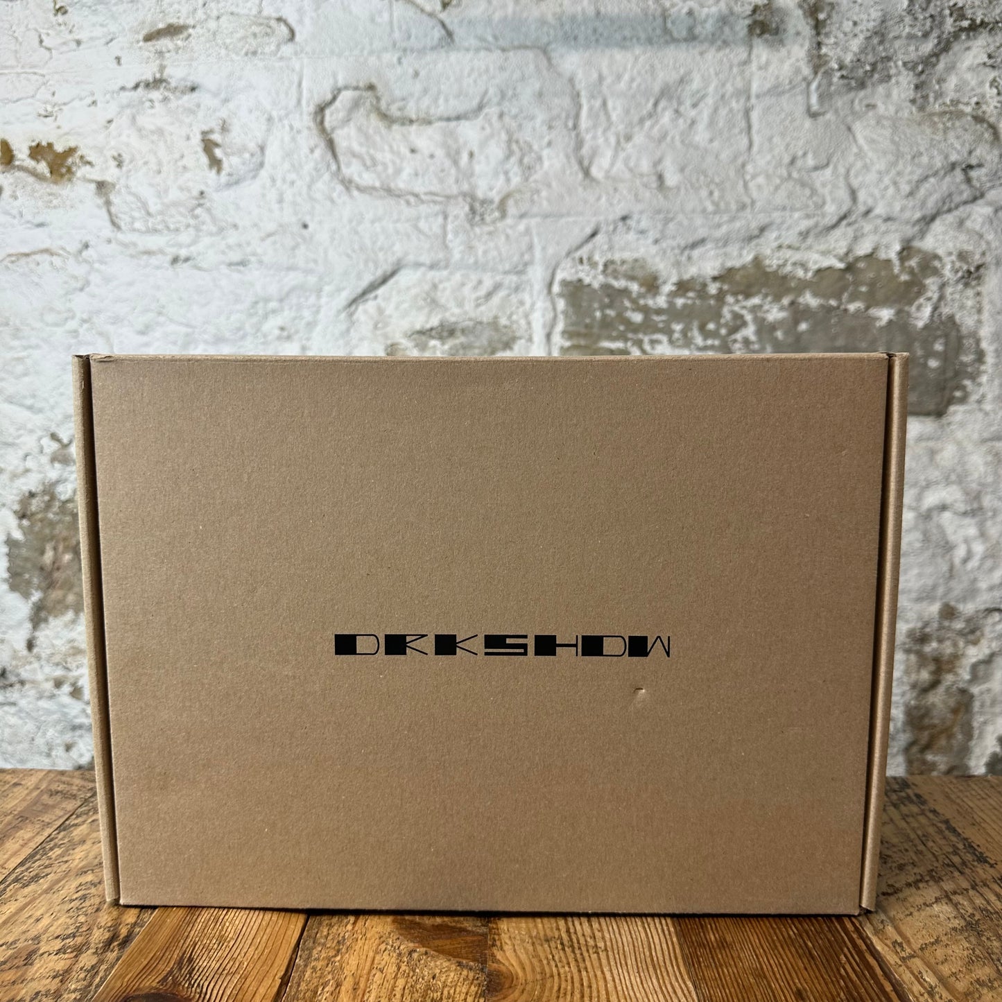 Rick Owens Vintage Black Washed Foil Milk Sneaker DS