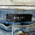 Amiri MX1 Denim Spell Blue Denim Jeans Sz 36