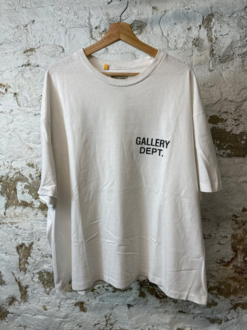 Gallery Dept Black Logo T-shirt White Sz 2XL