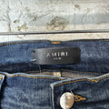 Amiri Knee Hole Dark Blue Denim Jeans Sz 30