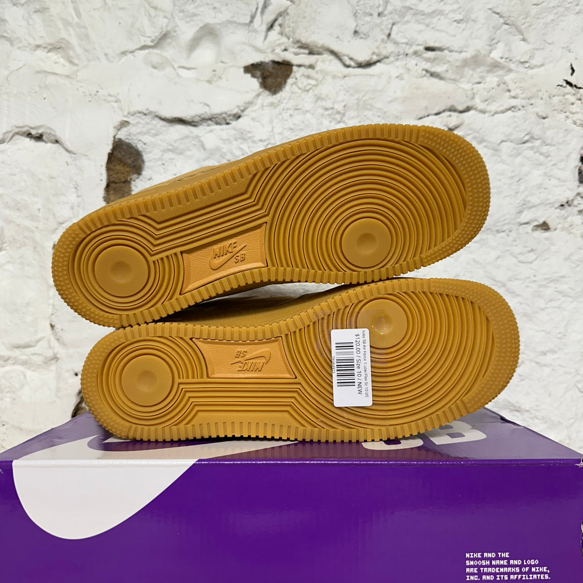 Nike SB Air Force 1 Low Flax Sz 10 DS