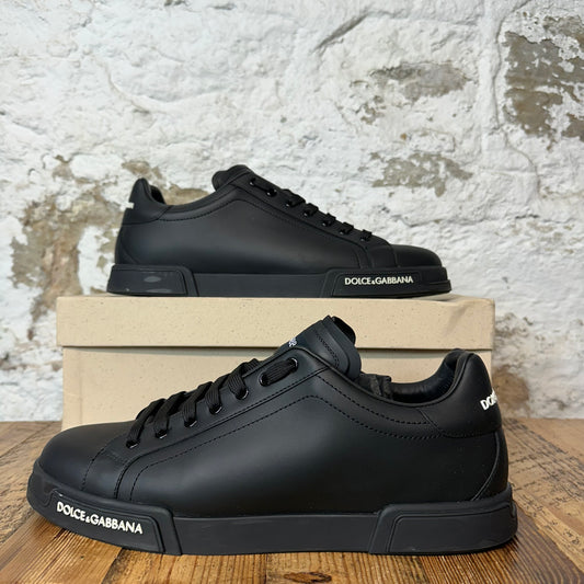 Dolce Gabbana Triple Black Portofino Sneaker Sz 11 (44)