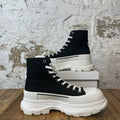 Alexander Mcqueen High Black White Tread Boot Sz 12 (45) No Box