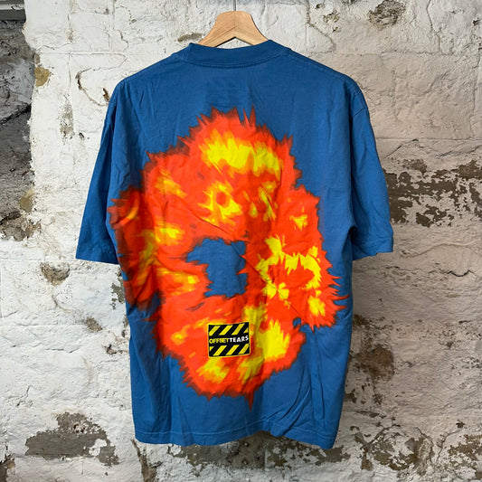 Denim Tears Flame T-shirt Blue Sz M