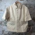 Louis Vuitton Denim Monogram Workwear Cream Button Up Shirt Sz L