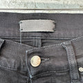 Amiri Knee Rip Plain Black Denim Jeans Sz 32