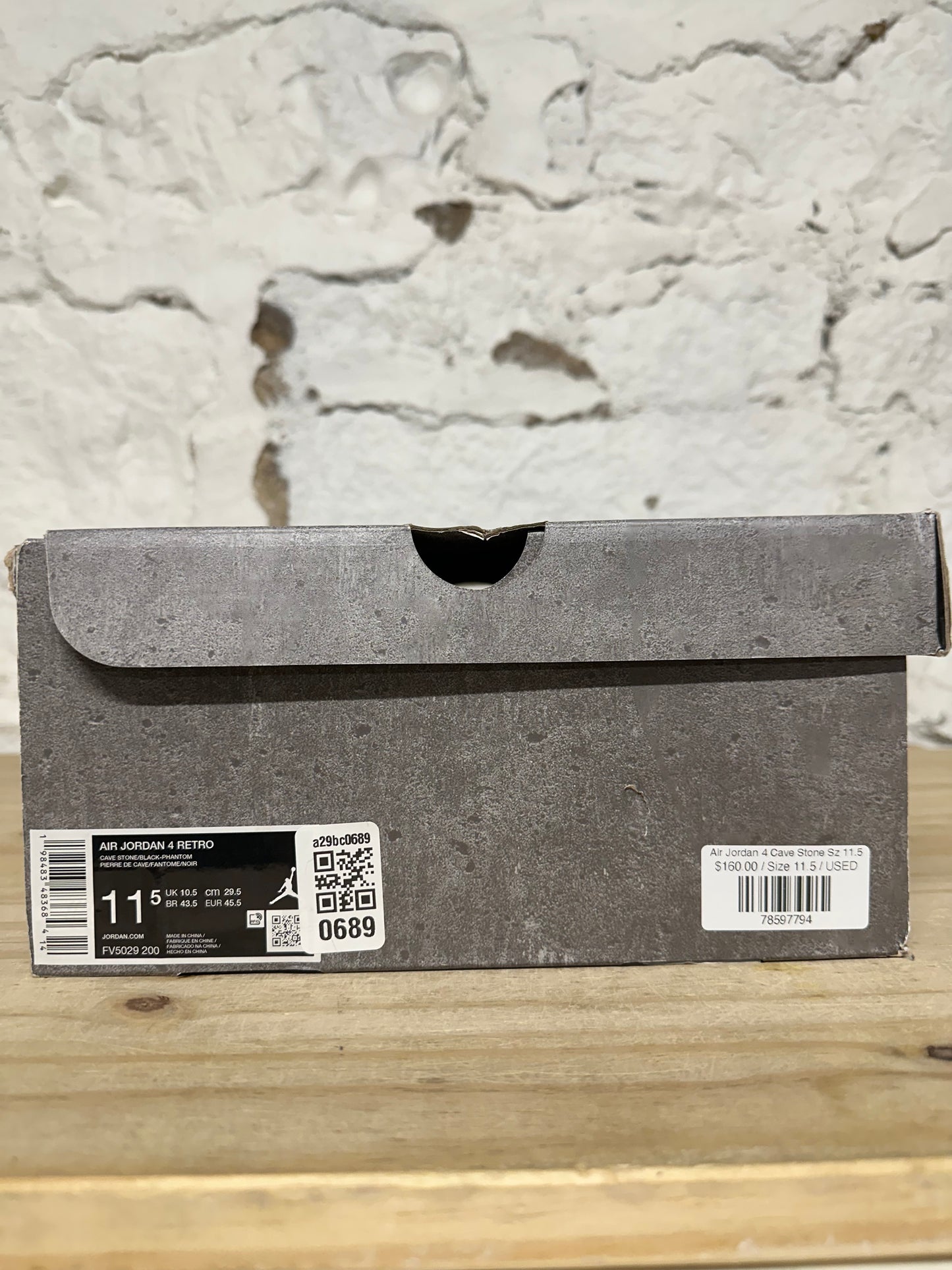 Air Jordan 4 Cave Stone Sz 11.5