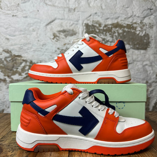 Off-White Out Of Office Navy Orange White Sneaker Sz 7 (40)