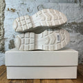Alexander McQueen High Grafitti Spell White Tread Boot Sz 11 (44)