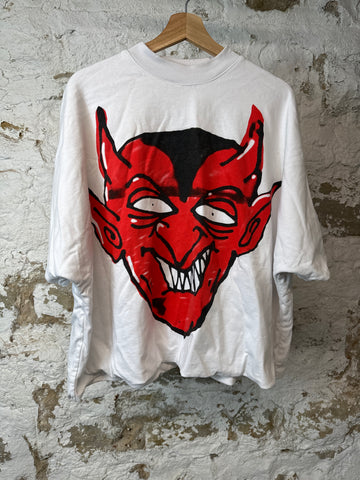 Billionaire Demon White T-shirt Sz M