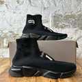 Balenciaga Sock Runner Speed White Black Sneaker Sz 10 (43)