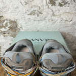 Lanvin Curb Multicolor Lace Gray Suede Sneaker Sz 9 (42)