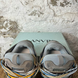 Lanvin Curb Multicolor Lace Gray Suede Sneaker Sz 9 (42)
