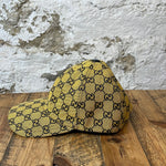 Gucci Yellow Monogram Hat Sz M