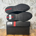 Prada Americas Cup Triple Black Patent Sneaker Sz 7.5