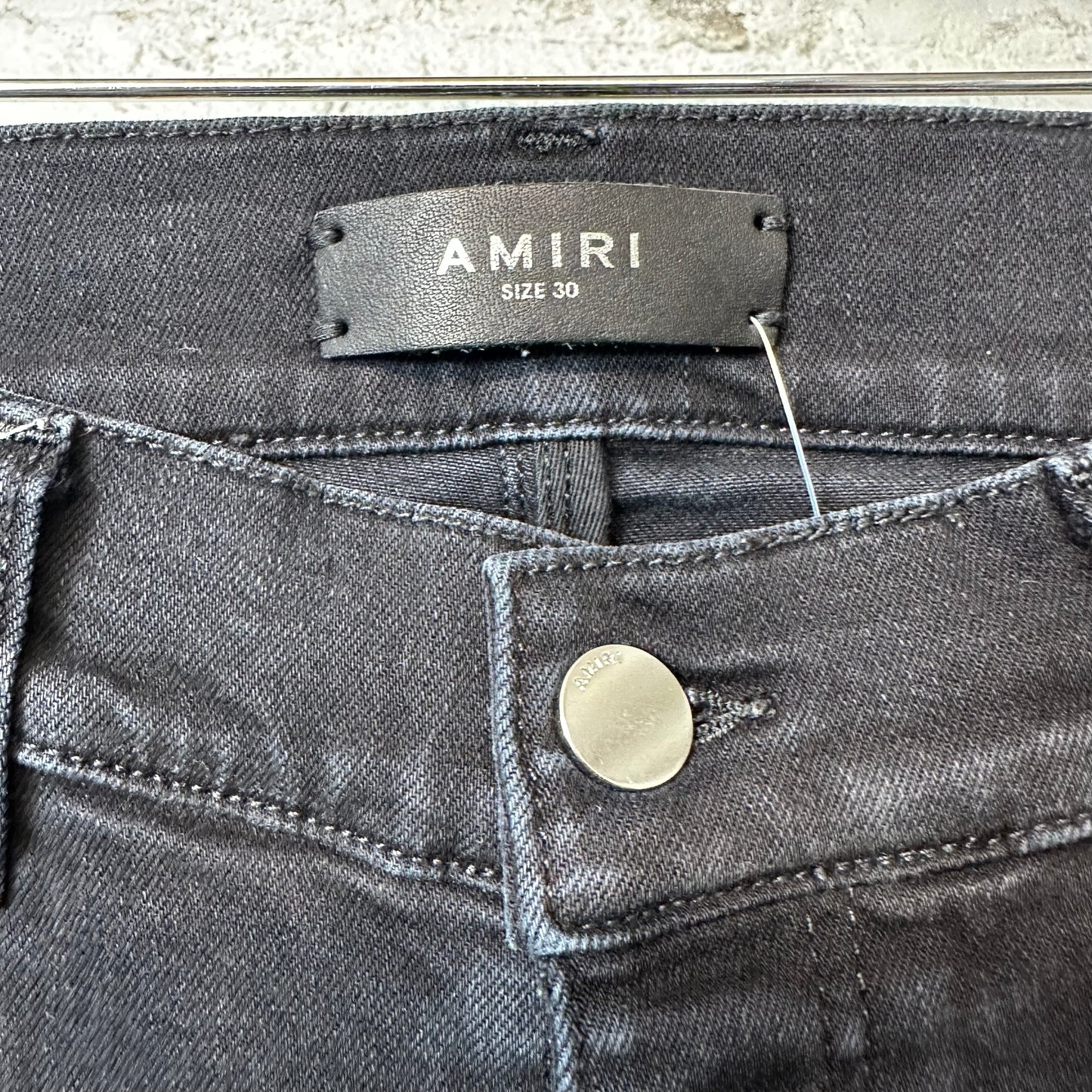 Amiri Mx1 Red Tie Dye Black Denim Jeans Sz 30