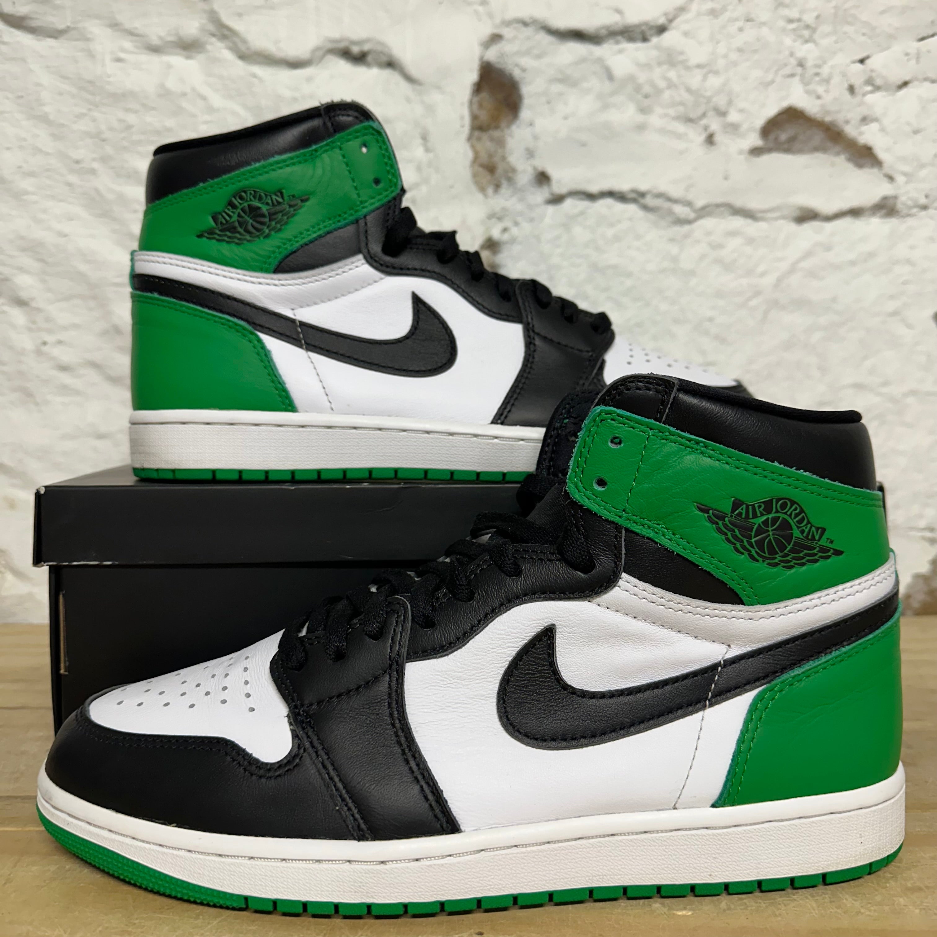 Air Jordan 1 High Lucky Green Sz 10.5