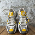 Dolce Gabbana White Grey Yellow Air Master Sneaker Sz 10 (43)